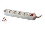 Multi-socket including circuit breaker - 5 outlets