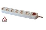 Multi-socket including circuit breaker - 6 outlets